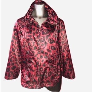 Everette Bleu LA Red and Black Jacket. Sz M